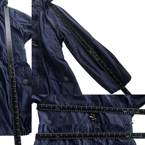 G.E.T. General Equipment Technique XS Navy Drawstring Zip Windbreakr Rain Jacket - Picture 4 of 16